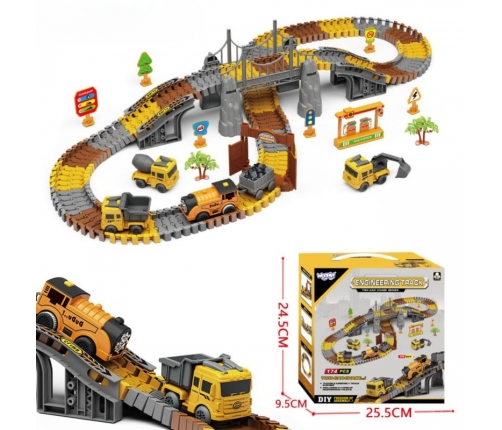 WOOPIE Tor Budowlany Zestaw Konstrukcyjny 174 Elementy