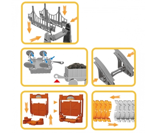 WOOPIE Tor Budowlany Zestaw Konstrukcyjny 174 Elementy