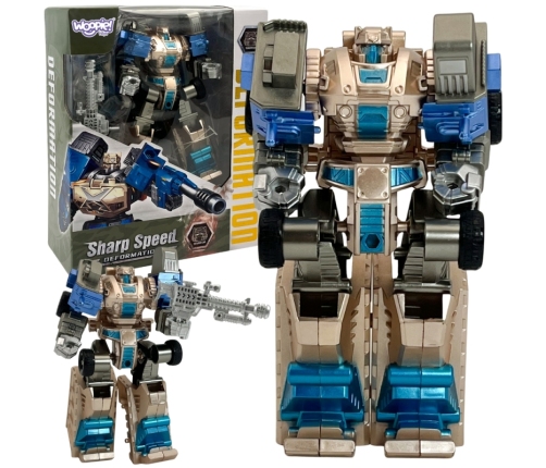 WOOPIE Robot Transformujący SHARP SPEED 2w1 Ciężarówka Bojowa