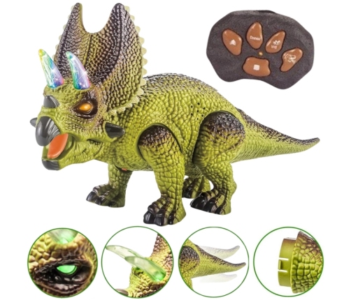 WOOPIE Dinozaur Zdalnie Sterowany RC Robot Triceratops