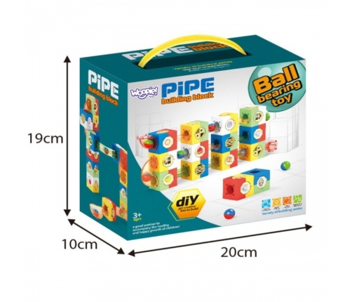 WOOPIE Tor Kulkowy Kulodrom Zestaw Konstrukcyjny Klocki 3D