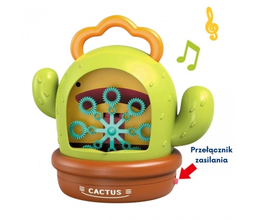 WOOPIE Kaktusowa Elektryczna Maszyna Do Bąbelków Efekty Dźwiękowe i Świetlne