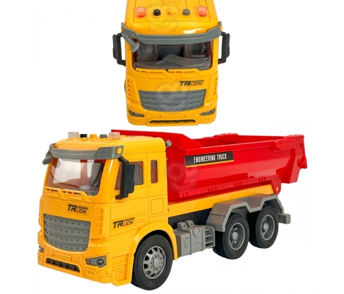 WOOPIE Wywrotka Budowlana w Skali 1:12 Efekty Świetlne Dźwiękowe