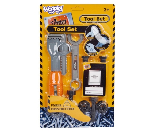 WOOPIE Zestaw Narzędzi Małego Majsterkowicza Klucz Nastawny Hakowy