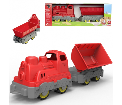 BIG Pociąg Towarowy Wagon z Wywrotką Zabawka do Pasku