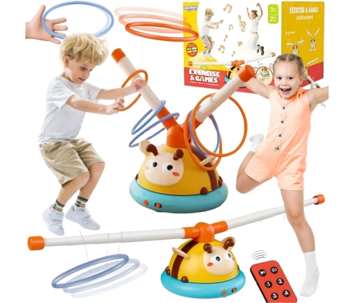 WOOPIE Gra Zręcznościowa Skakanka Automatyczna 2w1 Rzut do Celu Pszczółka