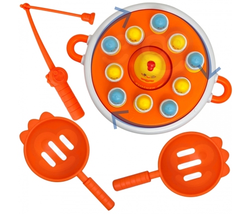 WOOPIE Gra Zręcznościowa Łowienie Kurczaczków 2w1 Katapulta