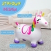 WOOPIE Skoczek Gumowy do Skakania Jednorożec Biały+ Pompka