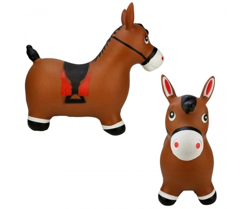 WOOPIE Skoczek Gumowy do Skakania Konik + Pompka