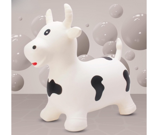 WOOPIE Skoczek Gumowy do Skakania Krówka + Pompka