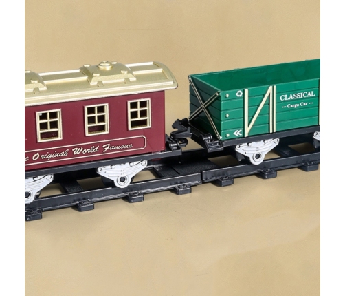 WOOPIE Klasyczny Pociąg Parowy Lokomotywa Tor XXL