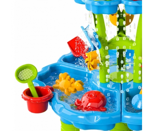 WOOPIE Stolik Wodny 2w1 Piaskownica Fontanna XXL Aquapark z Delfinem