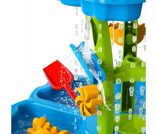 WOOPIE Stolik Wodny 2w1 Piaskownica Fontanna XXL Aquapark z Delfinem