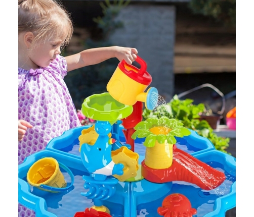 WOOPIE Stolik Wodny 2w1 Piaskownica z Krzesełkiem Aquapark z Delfinem