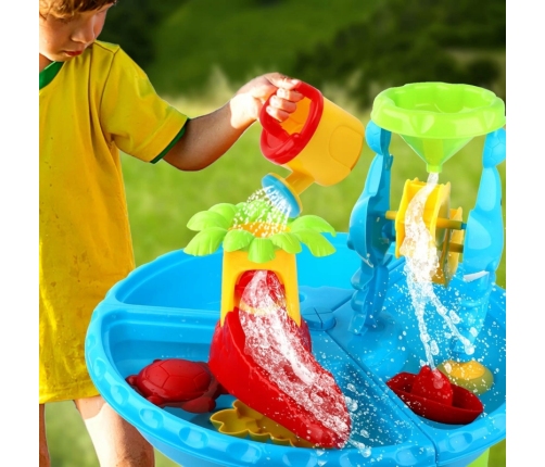 WOOPIE Stolik Wodny 2w1 Piaskownica z Krzesełkiem Aquapark z Delfinem