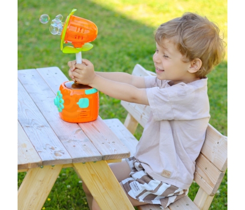 WOOPIE Słonecznikowa Elektryczna Maszyna Do Bąbelków Efekty Świetlne i Dźwiękowe