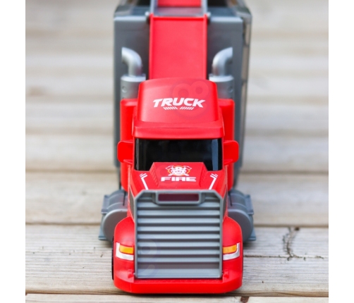 WOOPIE Zestaw Ciężarówka Laweta Garaż Tor Wyścigowy