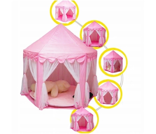 WOOPIE Namiot Zamek Księżniczki XXL Domek do Domu i Ogrodu