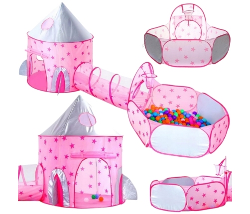 WOOPIE Namiot 3w1 Pałac Księżniczki XXL Domek Tunel Suchy Pałac
