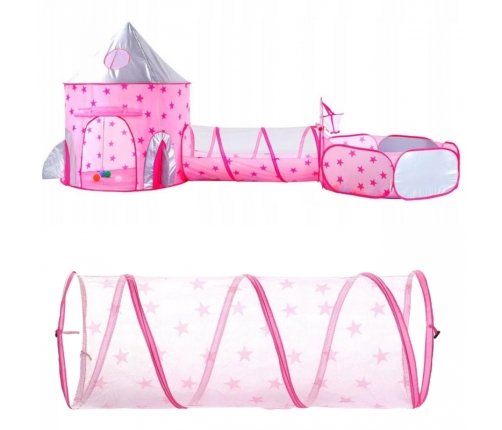 WOOPIE Namiot 3w1 Pałac Księżniczki XXL Domek Tunel Suchy Pałac