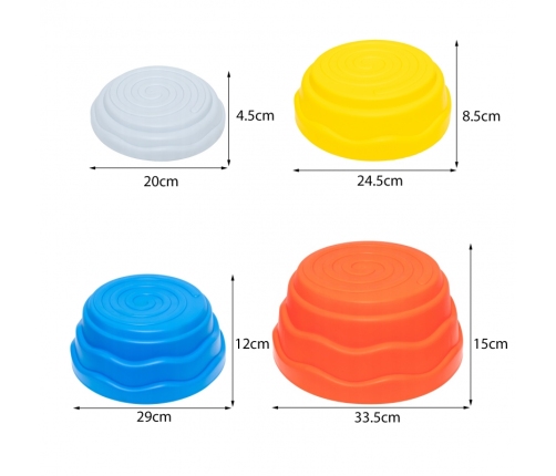WOOPIE Kamienie Balansujące Sensoryczne Trening Równowagi 5 szt