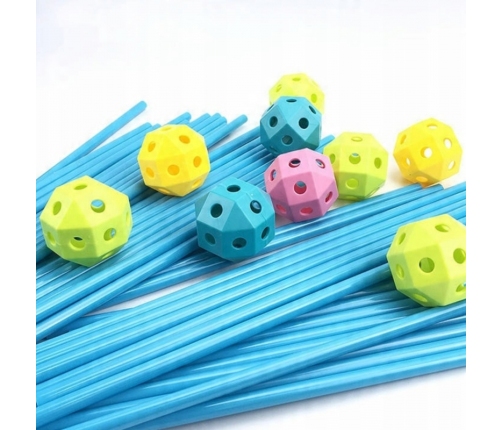 WOOPIE Zestaw Konstrukcyjny XXL Klocki do Budowania Namiotu Bazy Rurki Słomki 340 el.