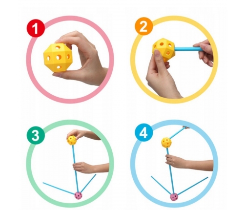 WOOPIE Zestaw Konstrukcyjny XXL Klocki do Budowania Namiotu Bazy Rurki Słomki 340 el.