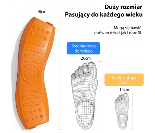 WOOPIE Równoważnia Modułowa Tor Ścieżka Sensoryczna Okrąg