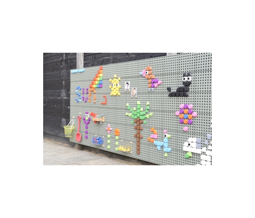 MASTERKIDZ Zestaw Kołeczki w kształcie figur geometrycznych 64szt do tablic STEM