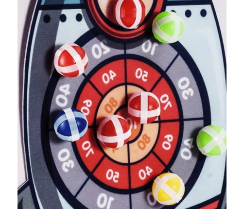 WOOPIE Gra Zręcznościowa w Rzutki na Rzepy Tarcza Rakieta
