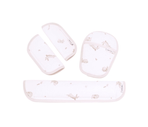 Zestaw osłonek na pasy do wózka - Honey Bunny