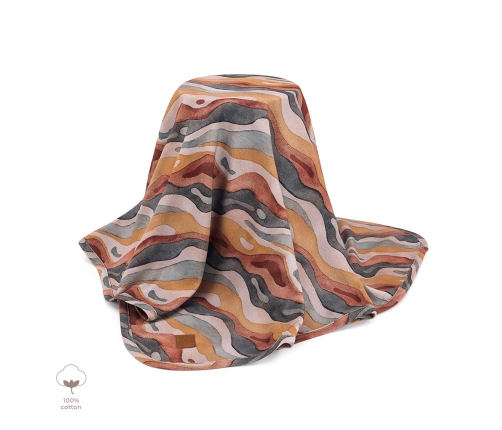 Kokvilnas pleds 120x170 cm Rainbow Mountain