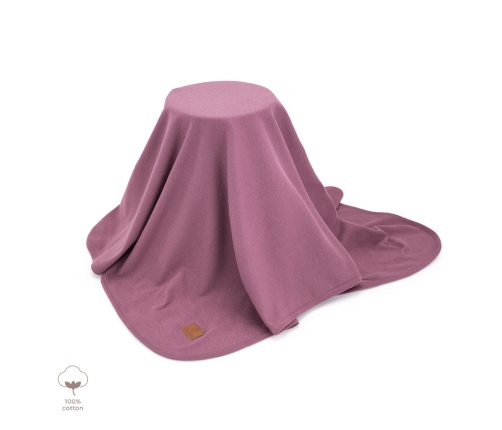 Kokvilnas pleds 120x170 cm Burgund