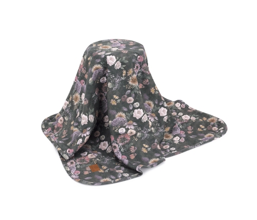 Kokvilnas pleds 120x170 cm Mystery of Flowers