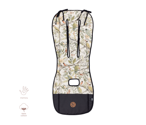 Дышащий вкладыш для автокресел и колясок Memory Ornithology