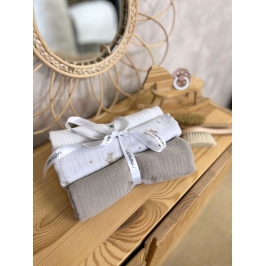 Kokvilnas muslīna autiņi 3 gab. Honey Bunny Kokvilnas muslīna autiņi 3 gab. Honey Bunny