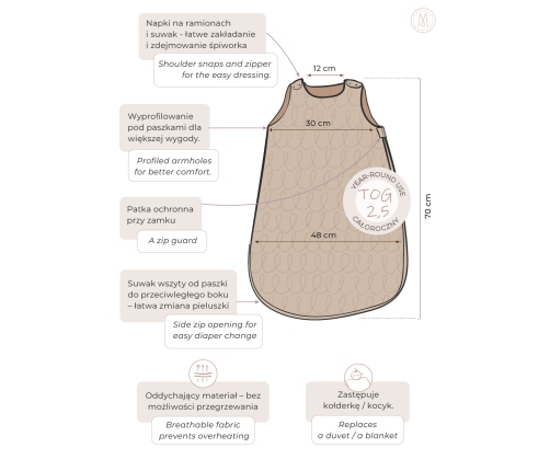 Детский спальный мешок 3-12 мес. Habanera