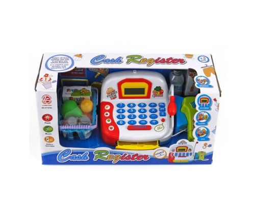 Детская касса со светом и LCD экраном и микрофоном 42x21 cm 198296