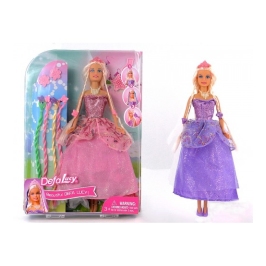 Кукла Дефа в длинном платье c косами разные 29 cm 447936