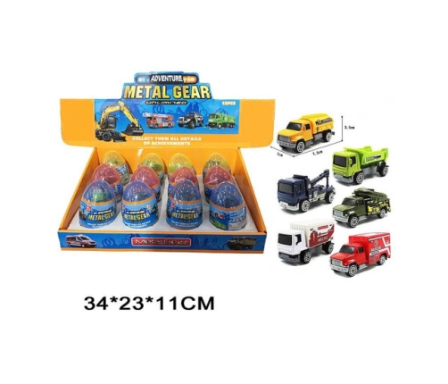 Машина металлическая разные 7 cm 545854