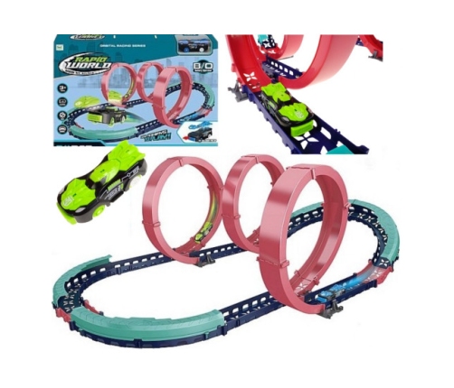 Sacīkšu trase ar cilpas palaišanas ierīci MEGA CAR XXL 563728