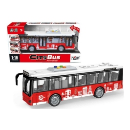 Автобус с открывающимися дверьми со светом и звуком, инерция 30 cm 577251