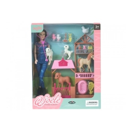 Кукла Дефа ветеринар с животными 29 см 586543