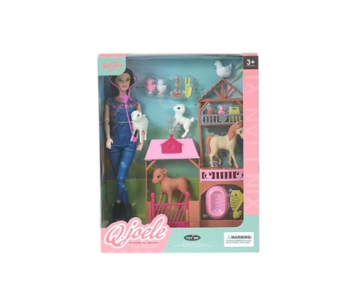 Кукла Дефа ветеринар с животными 29 см 586543