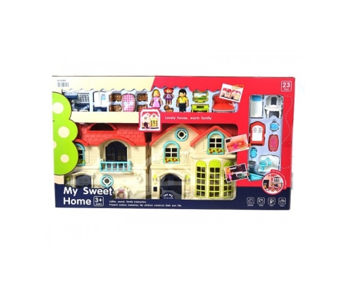 Кукольный домик (свет, звук) 23 деталей  63 cm 589650
