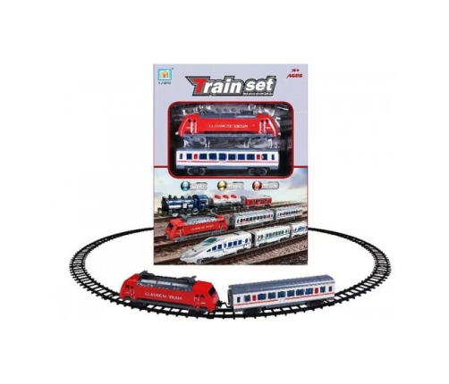 Dzelzceļ&scaron; ar pasažieru vagoniem (gaisma, skaņa) Diam.100 cm 601383