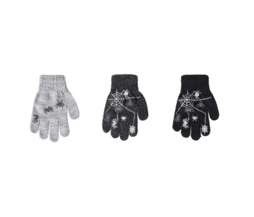 Перчатки для мальчиков Пауки тонкие 13 см разные R-118-13