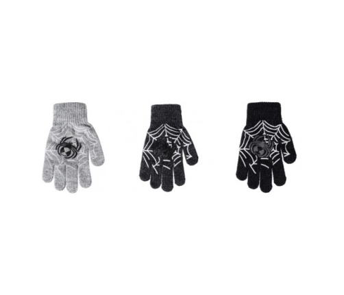 Перчатки для мальчиков Пауки тонкие 15 см разные R-118-15