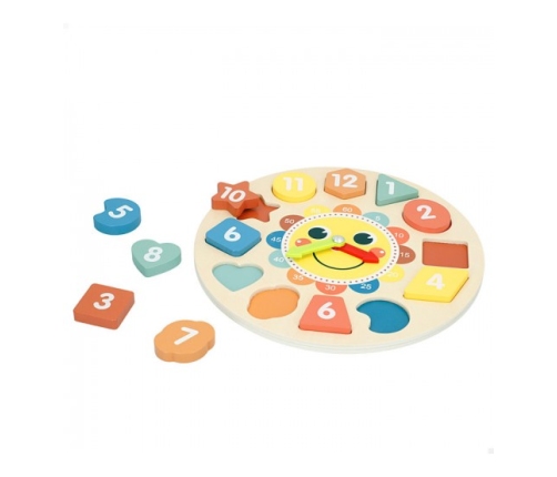 Деревянная развивающая игрушка Часы 1+ CB33073