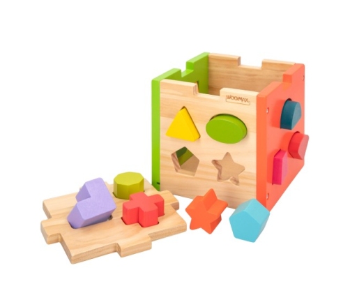 Figūru šķirotājs (sorteris) no koka 12 men + CB42139